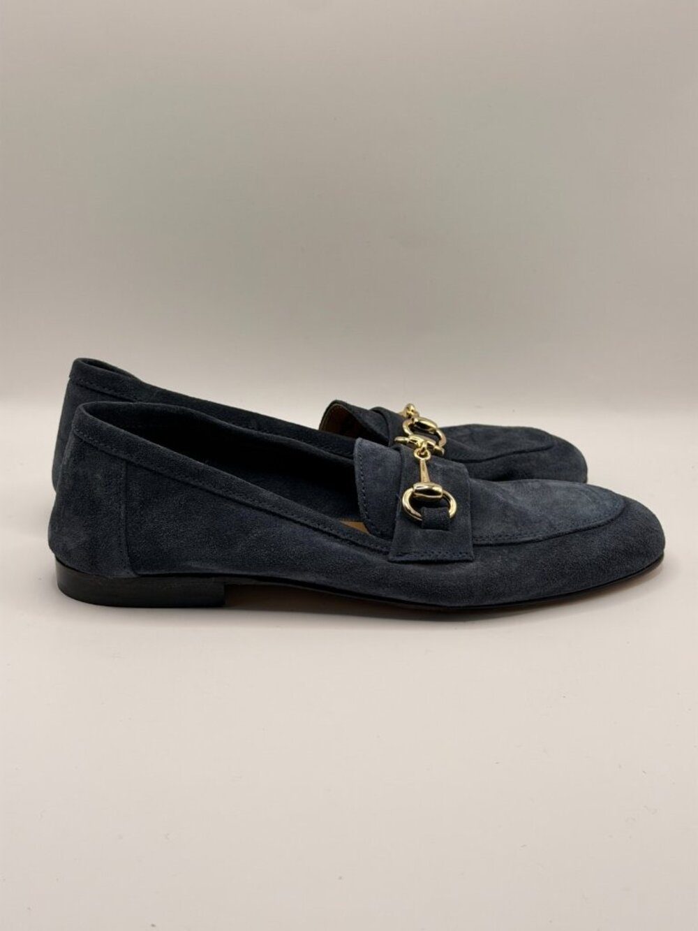 Bruno Magli Women Cassie Bit Navy Suede Loafer Sz 7.5 - Picture 6 of 9